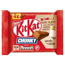 KitKat F1 Chunky Milk Chocolate Bar 4 Pack Multipack 160g 4 x 40g