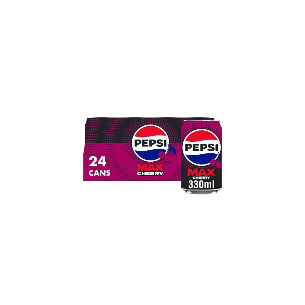 Pepsi Max Cherry No Sugar Cola Cans 24 X 330Ml
