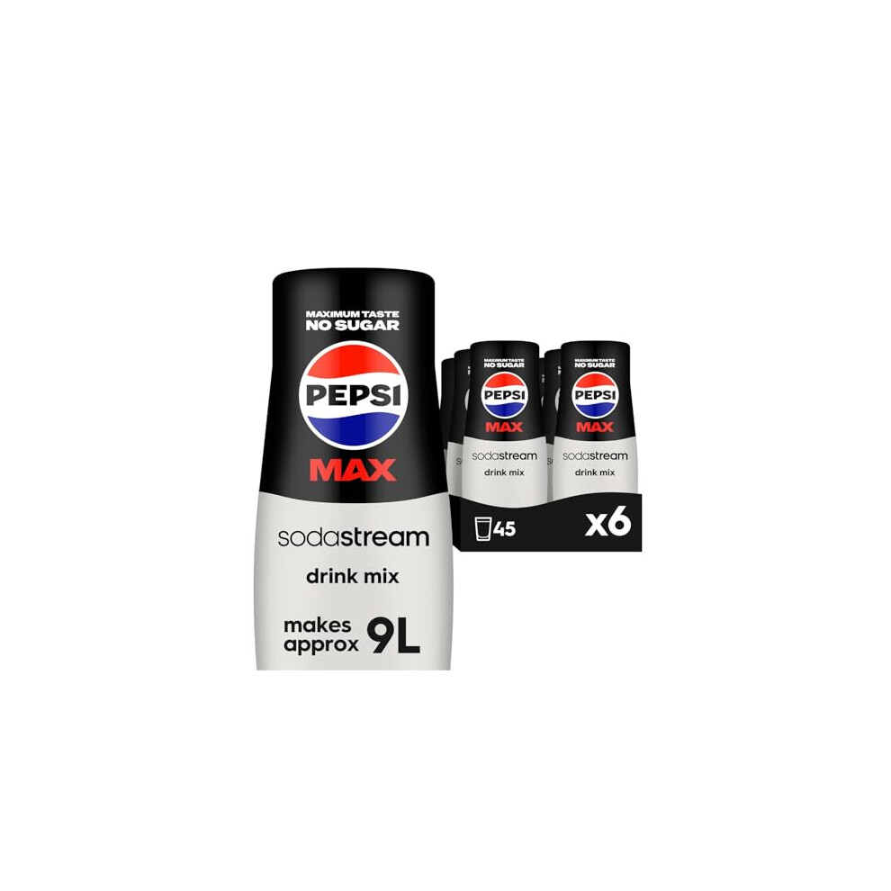 Sodastream Flavours Pepsi Max Sparkling Drink Mix Soda Fizzy Drink Maker Concentrate Diet Pepsi With Maximum Taste No Sugar Official Pepsi Cola X