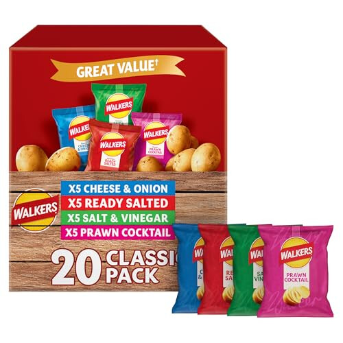 Walkers Walkers Classic Variety Multipack Crisps Box 20x25 g