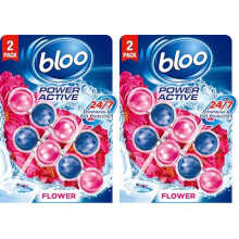 Bloo Power Active Toilet Rim Block Fresh Flowers 2 x 50g Pack of 2