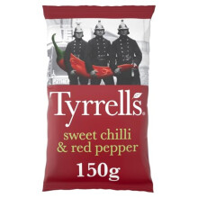 Tyrrells Sweet Chilli Red Pepper Sharing Crisps 150 g