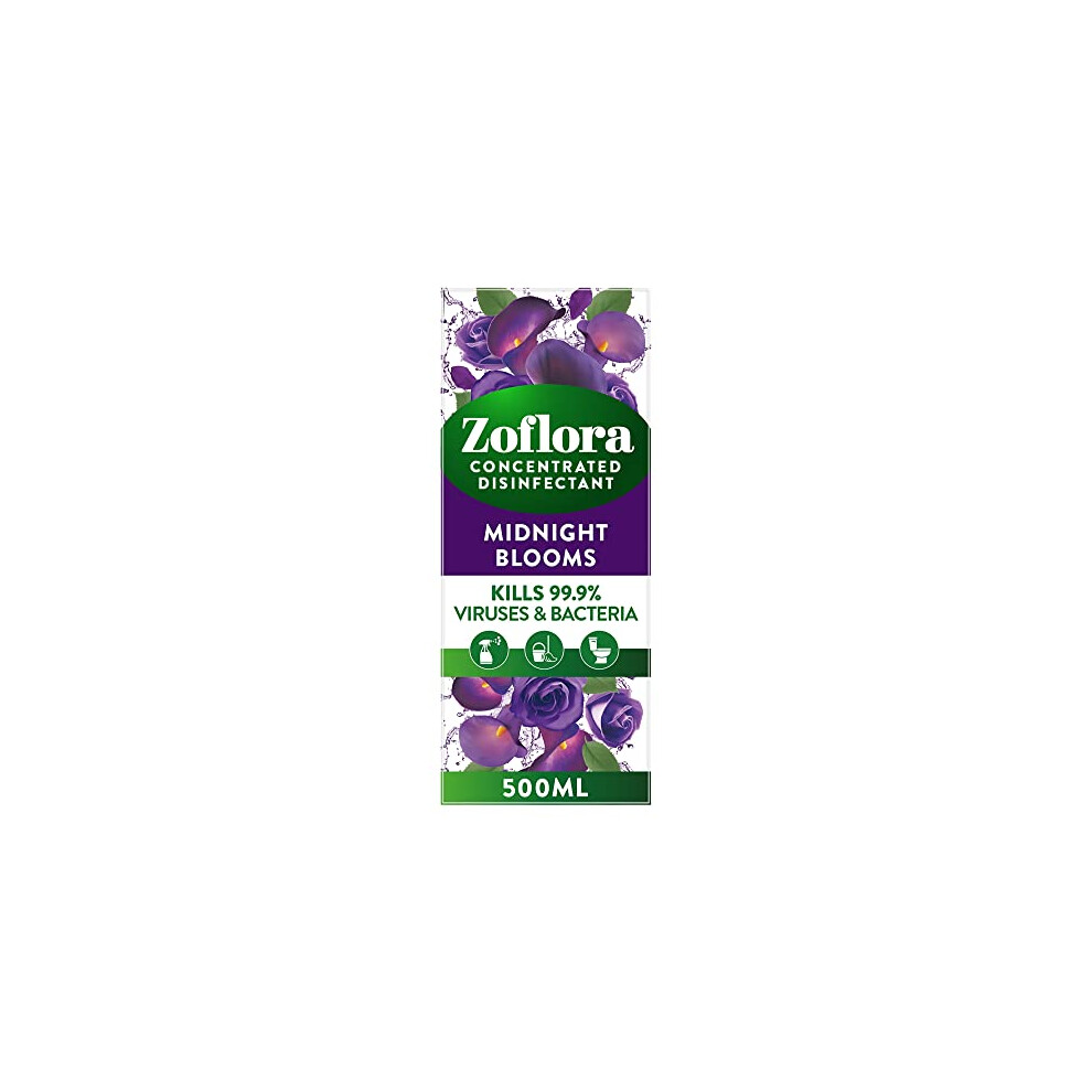 Zoflora Midnight Blooms Concentrated Multipurpose Disinfectant Liquid Antibacterial Multisurface Pet Safe Disinfectant Kills 999 Of Bacteria Virus