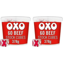 OXO 60 Beef Stock Cubes 378 g Pack of 2