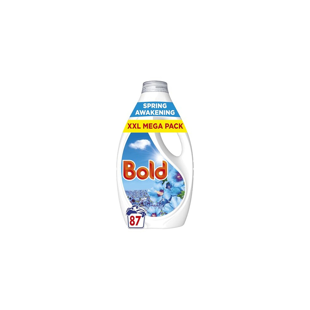 Bold Washing Liquid Laundry Detergent 87 Washes 2697L Spring Awakening Outdoor Freshness That Lasts And Lasts With Build In Stain Remover And Lenor