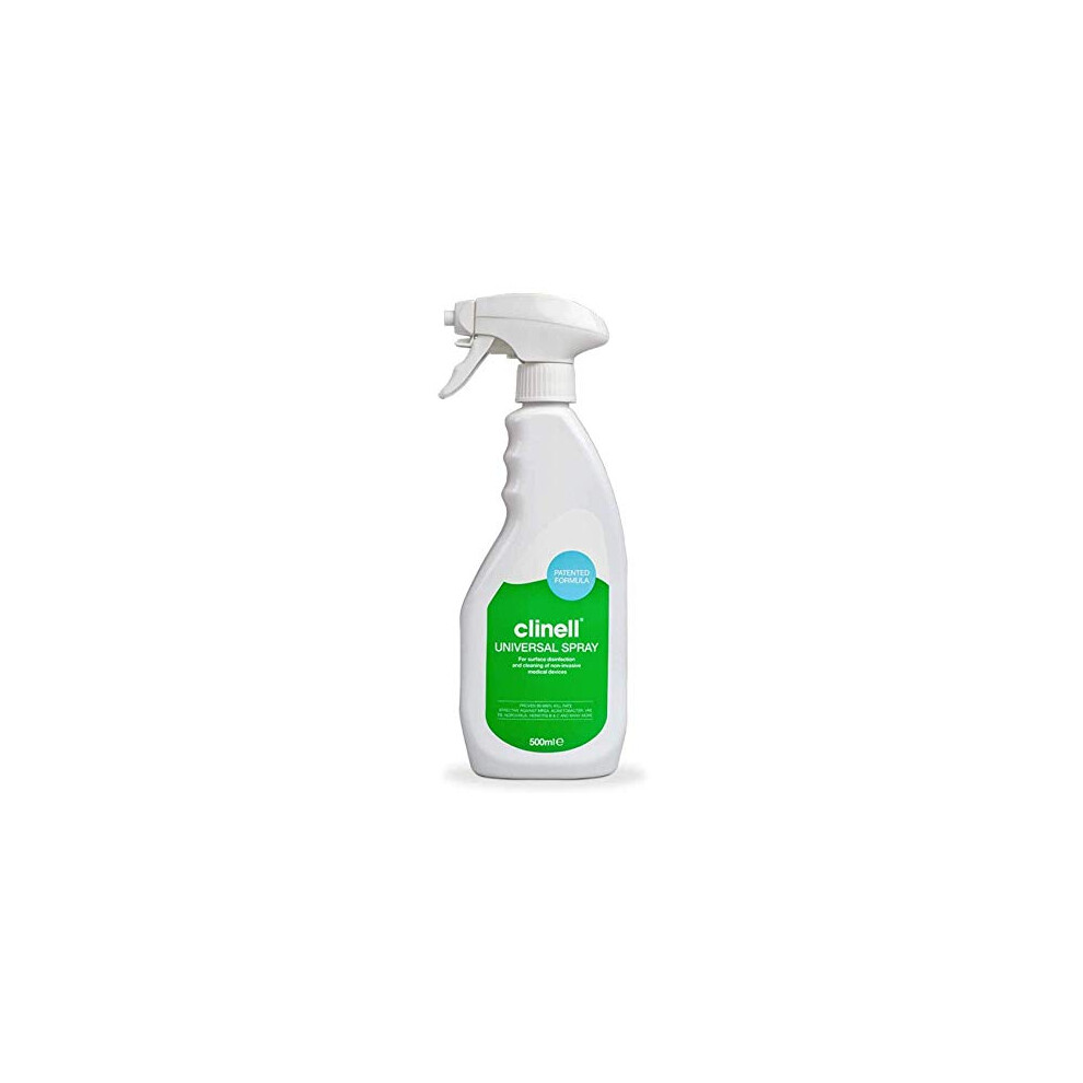 Clinell Universal Cleaning And Disinfectant Spray For Surfaces – 500 Ml Kills 9999 Of Germs Quick Action No Bleach
