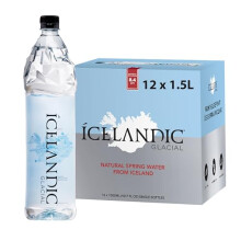 Icelandic Glacial Premium Still Water 15L Recycled PET Bottles x 12 Per Pack – AlkalineLow PH Recycled Packaging BPA Free Carbon Neutral from Icelan