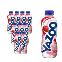YAZOO Strawberry Milkshake Milk Drink High in Protein Calcium 400 ml Pack of 10