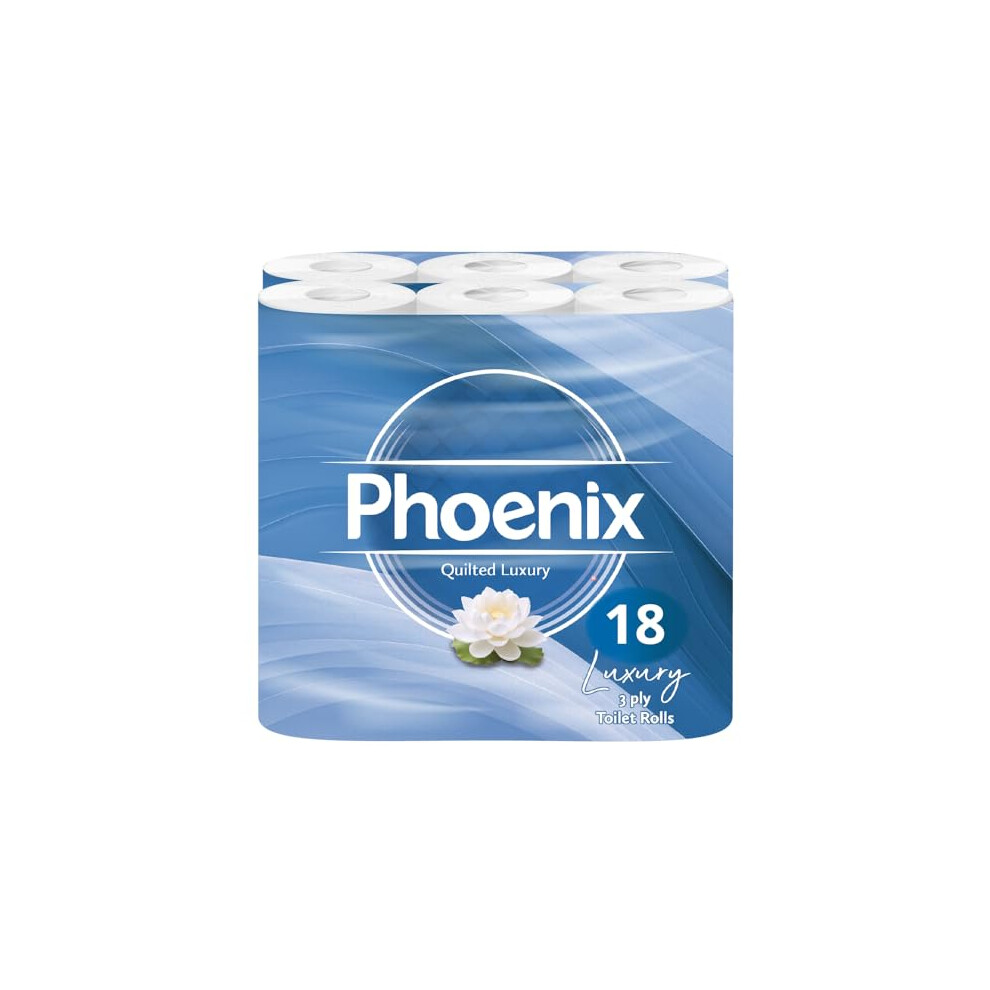 Phoenix Soft Luxury Toilet Rolls Bulk Buy – Quilted Luxury Toilet Paper Quilted 3 Ply Paper Pack Of 18 Toilet Tissue 9 X 2 Packs 150 Sheets White