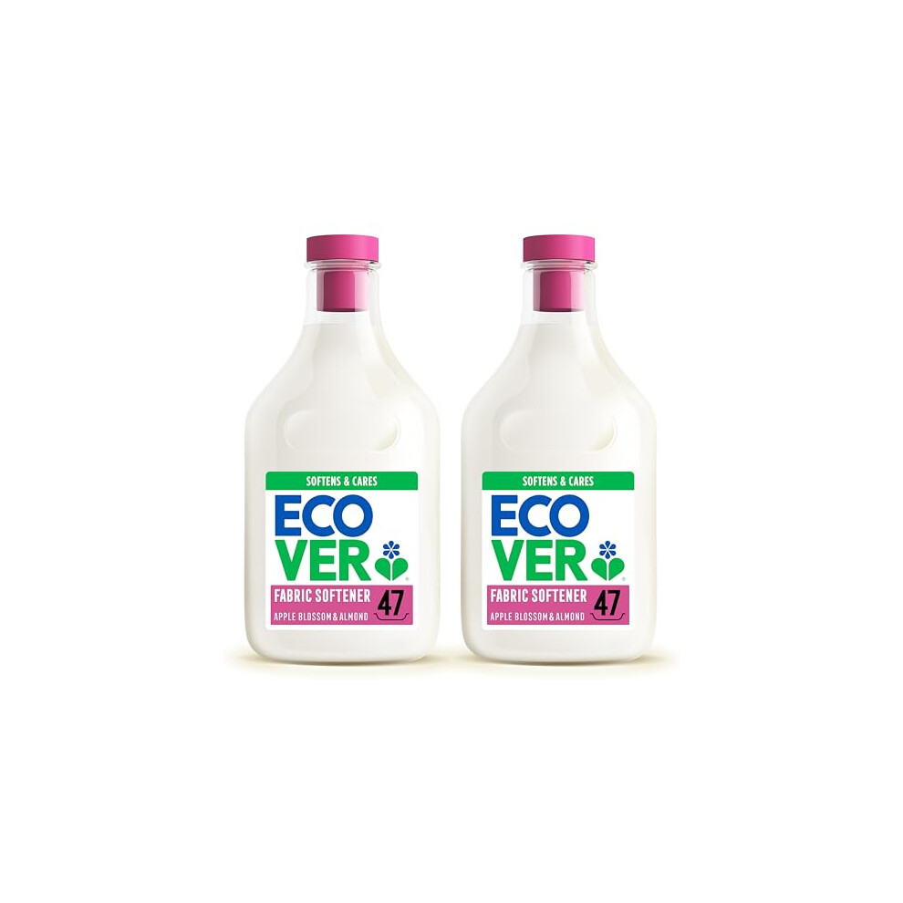 Ecover Fabric Softener Fabric Conditioner To Soften Your Clothes Fresh Scent Apple Blossom Almond 2 X 47 Washes 2 X 143L