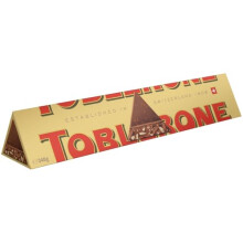 Toblerone Milk Chocolate Honey and Almond Nougat Large Gift Bar Made with Swiss Milk Christmas Treat for Gifting or Sharing 340 g Pack of 1