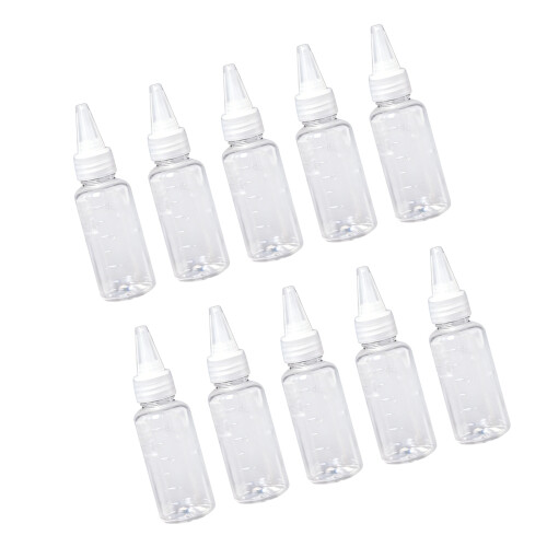 10pcs Clear View Paint Blending Bottle Mixing Container-30ml