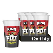 Pot Noodle Bombay Bad Boy King Pot Vegetarian quick to make noodles Instant Noodle 12x 114 g