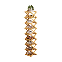High Capacity Bamboo Shoe Storage Rack Shelf Modular System-9 Y