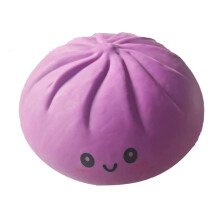 Huge Steamed Bun Relaxation Press Toy Flexible Elastic-Purple