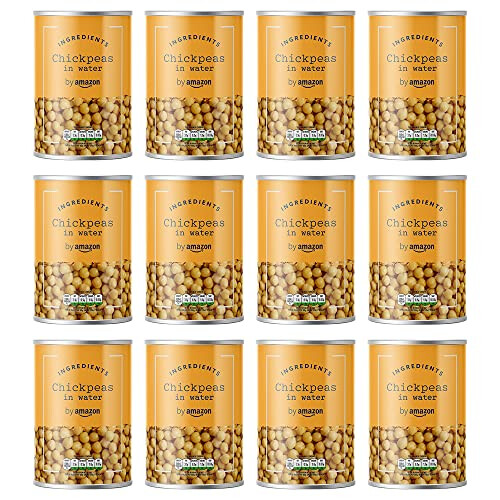 by Amazon Chickpeas In Water 400g Pack of 12