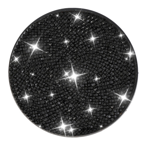 Sparkly Rhinestones Coasters Car Decorative Cup Holder-Black