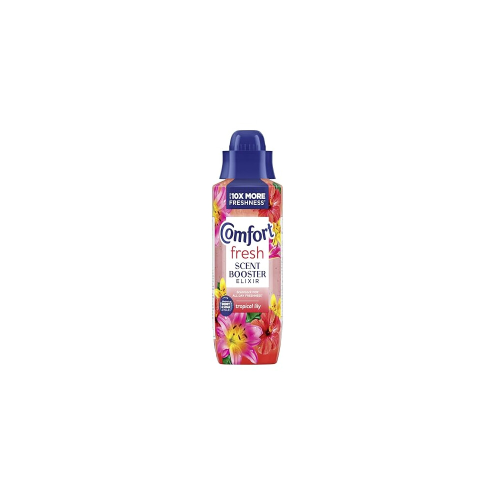 Comfort Fresh Tropical Lily Scent Booster With Scentlock Technology Elixir For Up To 10X More Freshness 460 Ml