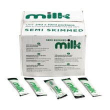 Lakeland UHT Semi Milk Sticks 10ml (Pack 240) | Convenient Long