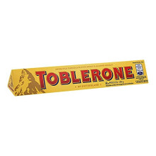 Toblerone Milk Chocolate Bar Smooth Milk Chocolate with Honey and Almond Nougat Christmas Treat for Stockings or Gifting 100g Pack of 8
