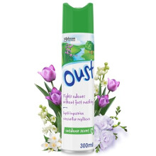 Oust Odour Eliminator Aerosol Air Freshener Outdoor Scent 300ml