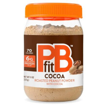 PBfit Chocolate Peanut Butter Powder 88 Less Fat 5g of Protein Gluten Free Natural Nut Butter Spread Powdered Peanut Butter Spread from Real Roast