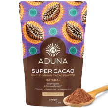 Aduna SuperCacao Powder 100 Natural Ghanaian Cacao for Heart Health Energy Support Natural Vegan Source of Magnesium Flavanols Iron Superfood f