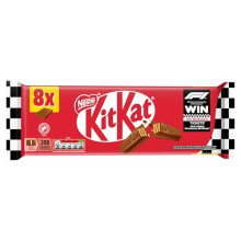 KitKat F1 4 Finger Milk Chocolate Biscuit Bar 8 Pack Multipack 332g 8 Bars x 415g