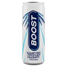 Boost Energy Drink Sugar Free Original 24 Pack Drinks with Caffeine Taurine and Vitamin B Carbonated Energy Drinks Gluten Free Vegan Low Calorie