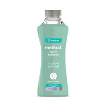 method Fabric Softener Fabric Conditioner to Soften Your Clothes With Fresh Tropical Coconut Scent 990ml 1 x 33 washes