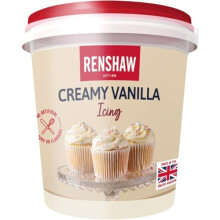 Renshaw Vegan Buttercream Style Soft Icing Vanilla 400 g Pack of 1