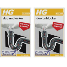 HG Duo Unblocker, Powerful Drain Cleaner & Drain Unblocker, Kitchen