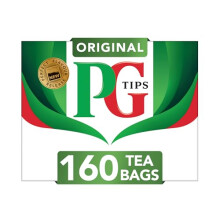 PG Tips Original Black Tea Bags Bulk Refreshing Flavourful FullBodied Perfect Flavour Release 160 Plant Based Biodegradable Teabags