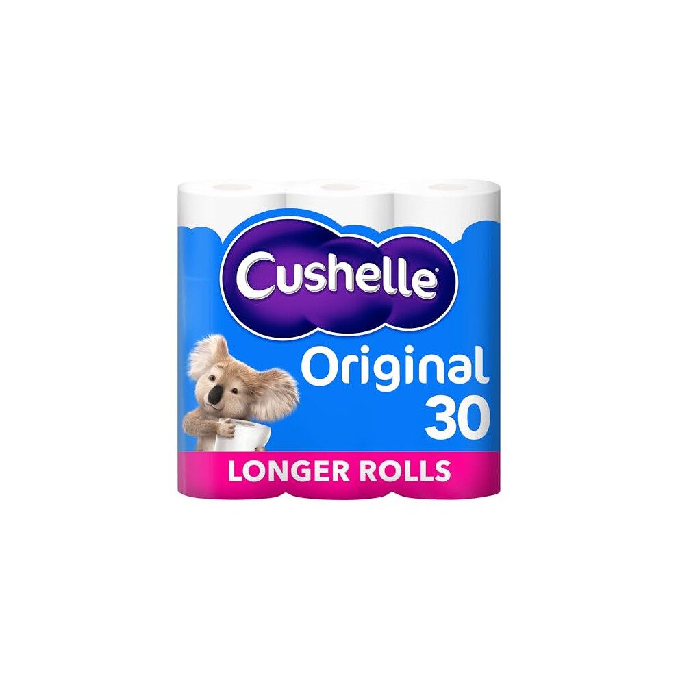 Cushelle Original Toilet Roll 30 Longer Rolls