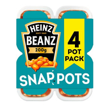 Heinz Baked Beans Snap Pots 200g 4 pack