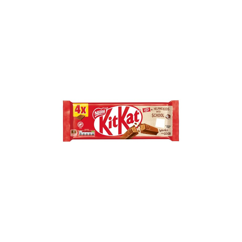 Kitkat F1 4 Finger Milk Chocolate Biscuit Bar 4 Pack Multipack 166G 4X 415G
