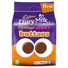 Dairy Milk Orange Giant Buttons 110g, Case of 10