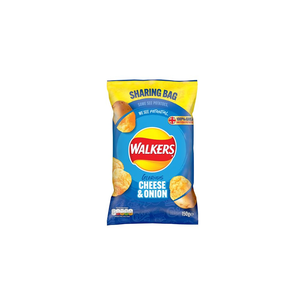 Walkers Cheese Onion Sharing Crisps 150G