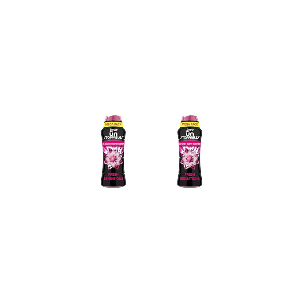 Lenor Unstoppables Inwash Scent Booster 570G Fresh Sensations Nonstop Freshness Up To 12 Weeks In Storage Pack Of 2