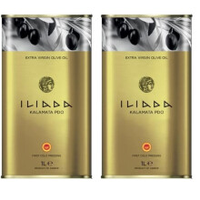 Iliada Pdo Kalamata Extra Virgin Olive Oil Tin 1 Litre Pack of 2