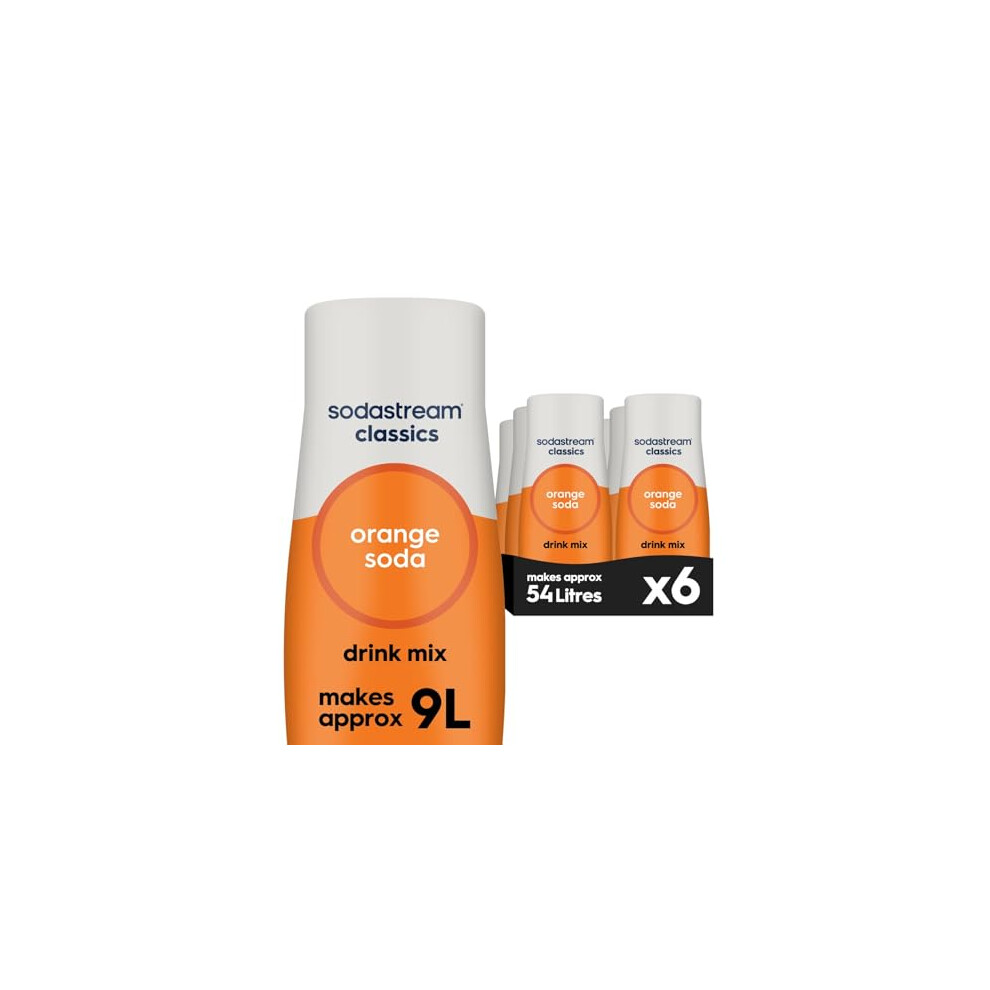 Sodastream Flavours Mix Fizzy Drink Maker Concentrate With Natural Fruit Flavouring Aspartame Free Syrup Fizzy Sparkling Wa Orange