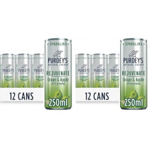 Purdey’s Rejuvenate Natural Energy Drink 12 x 250 ml Cans Pack of 2