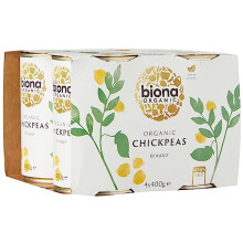 Biona Organic Chick Peas 4 x 400 g