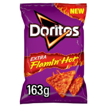 Doritos Extra Flamin Hot Sharing Bag Crisps 163g