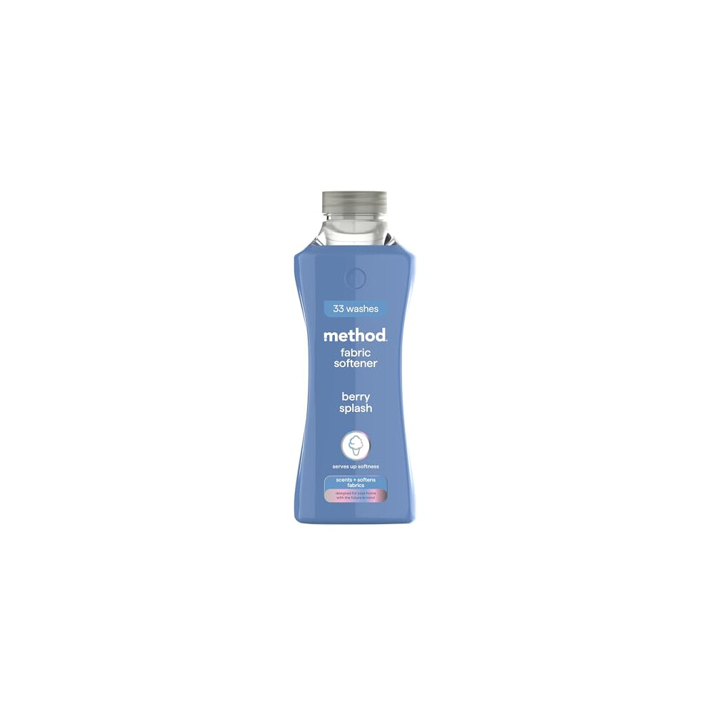 Method Fabric Softener Fabric Conditioner To Soften Your Clothes With Fresh Berry Scent 1X 33 Washes 1X 990Ml