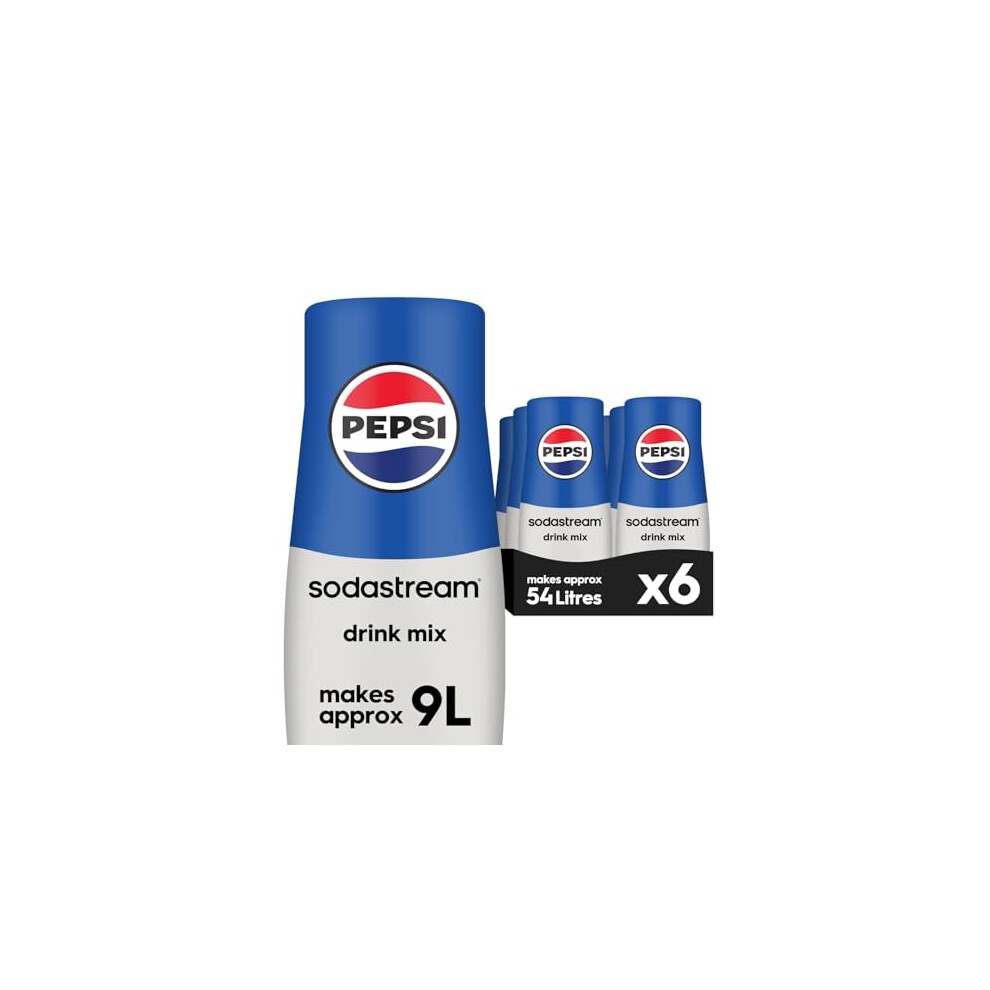 Sodastream Flavours Pepsi Sparkling Drink Mix Soda Fizzy Drink Maker Concentrate Original Recipe Just Add Sparkling Water Official Cola X Sodastrea