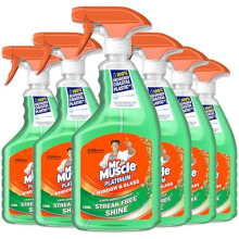Mr Muscle Platinum Window Glass Cleaner Spray Pack of 6 6 x 750ml