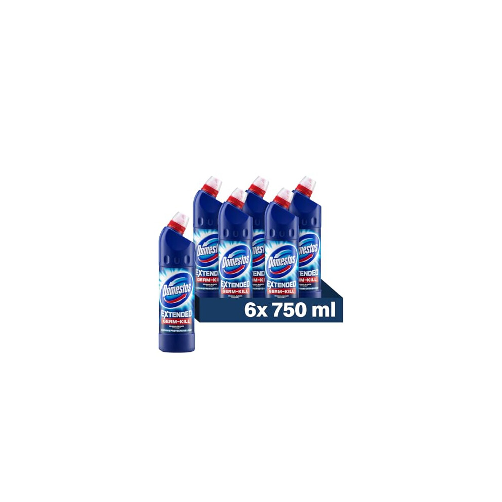 FabFinds Domestos Original Bleach Kills 999 Bacteria and Virus 750mlX6 FabFinds Disposable Gloves