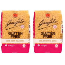 Garofalo Gluten Free Anellini Small Soup Pasta 400g Suitable for Coeliac and Vegan Diets Pack of 2