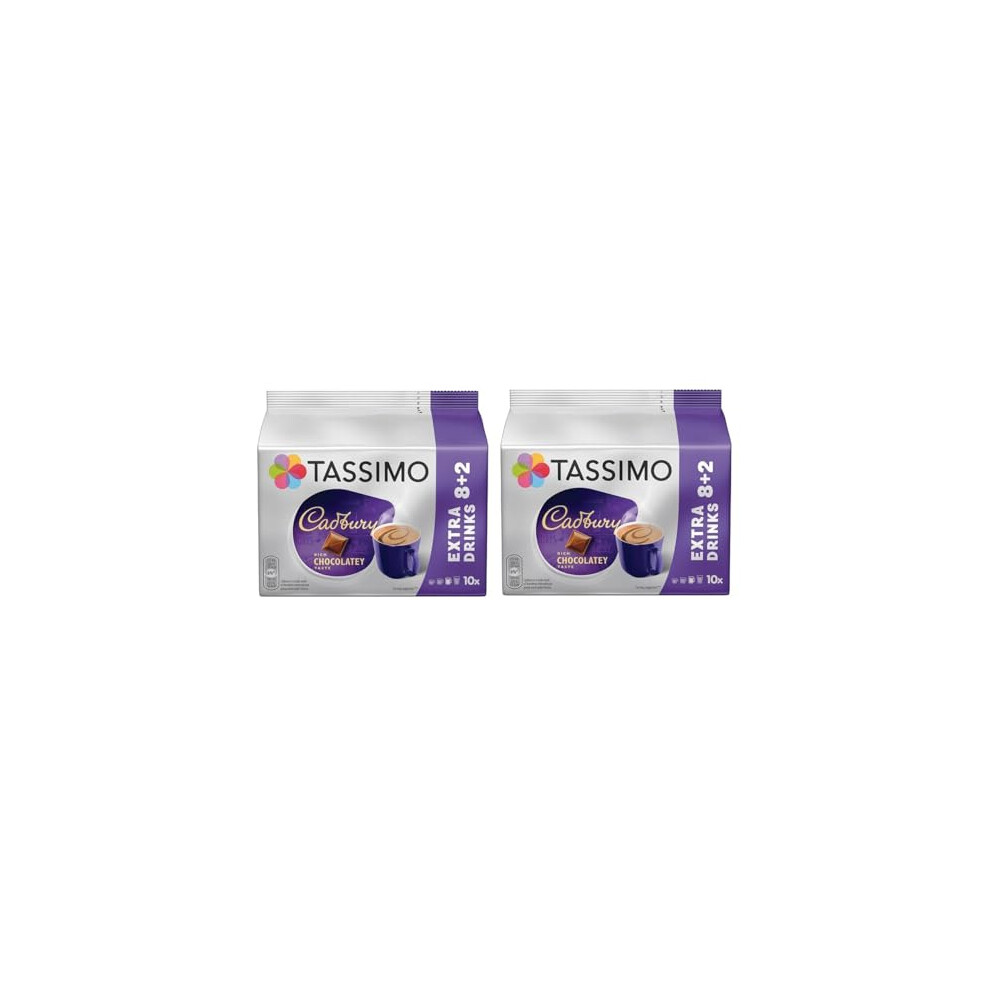 Tassimo Cadbury Hot Chocolate Pods X10 Pack Of 2 Total 20 Capsules